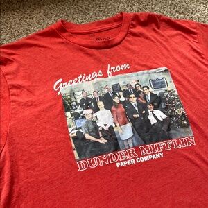 Ripple Junction The Office Greetings from Dunder Miffin Christmas SSleeve Tee XL